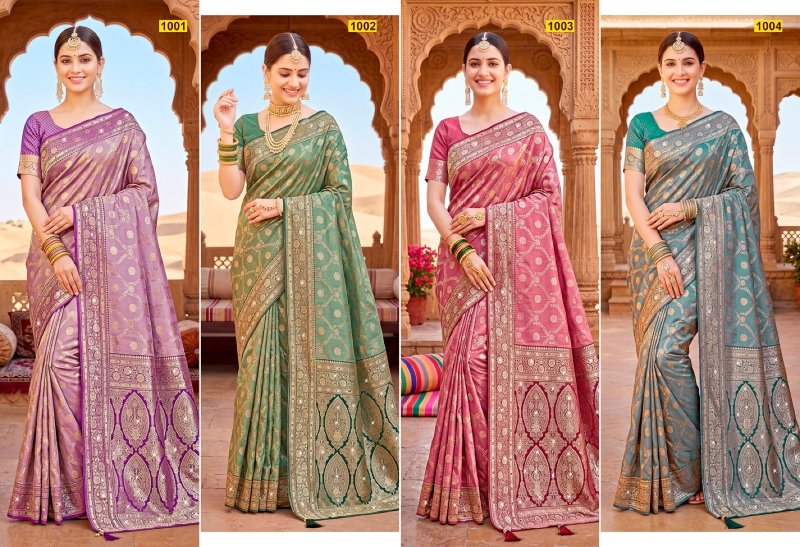 Nivedita Tissue Saroski Vol 1 By Saroj Tisse Silk Saree 